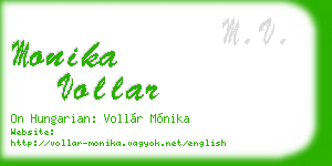 monika vollar business card